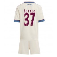 Stroje piłkarskie Ajax Josip Sutalo #37 Koszulka Trzeciej dla dzieci 2025-26 Krótki Rękaw (+ szorty)